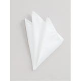 01白 | シルク混 白無地 フォーマルチーフ | TAKA-Q MEN