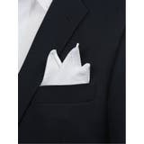 シルク混 グレンチェック柄チーフ | TAKA-Q MEN | 詳細画像1