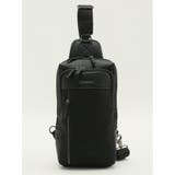 05黒 | 型押しコンビ ボディバッグ | TAKA-Q MEN