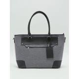 06グレー | ツイル配色 2WAYトートバッグ A4対応 | TAKA-Q MEN
