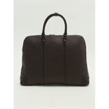 35こげ茶 | サフィアーノ型押し 2WAYブリーフバッグ A4対応 | TAKA-Q MEN