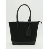 05黒 | 切替デザイン トートバッグ A4対応 | TAKA-Q MEN