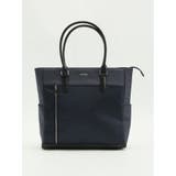 75紺 | ブロックチェック トートバッグ A4対応 | TAKA-Q MEN