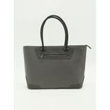 06グレー | サフィアーノ型押し トートバッグ A4対応 | TAKA-Q MEN