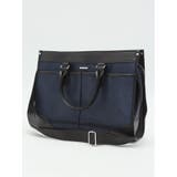 75紺 | 撥水 グレンチェック 2WAYブリーフバッグ A4対応 | TAKA-Q MEN