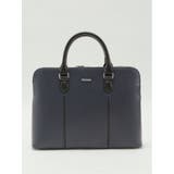 75紺 | 型押し 2WAYブリーフバッグ A4対応 | TAKA-Q MEN
