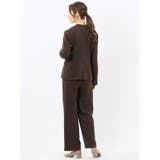 ストレッチウォッシャブル ノーカラージャケット＋セミワイドパンツ ウーリッシュこ… | TAKA-Q WOMEN | 詳細画像3 