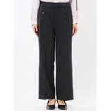 ストレッチウォッシャブル ノーカラージャケット＋セミワイドパンツ ウーリッシュ紺 | TAKA-Q WOMEN | 詳細画像11 