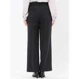 ストレッチウォッシャブル ノーカラージャケット＋セミワイドパンツ ウーリッシュ紺 | TAKA-Q WOMEN | 詳細画像12 