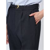 ウーリッシュ 1ボタンジャケット＋テーパードパンツ 紺 | TAKA-Q WOMEN | 詳細画像11 