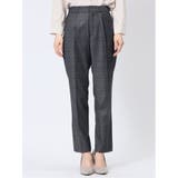 ストレッチウォッシャブル 1ボタンジャケット+テーパードパンツ チェックグレー | TAKA-Q WOMEN | 詳細画像10