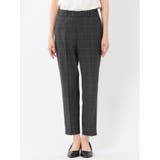 ストレッチウォッシャブル 1ボタンジャケット+テーパードパンツ チェックグレー | TAKA-Q WOMEN | 詳細画像10