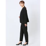ダブルクロス カラーレスジャケット+パンツ 黒 | TAKA-Q WOMEN | 詳細画像2