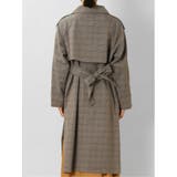 チェック柄 ダブルトレンチコート | TAKA-Q WOMEN | 詳細画像8