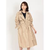 33ベージュ | 着流し ダブルトレンチコート | TAKA-Q WOMEN
