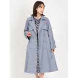 73サックス | 着流し ダブルトレンチコート | TAKA-Q WOMEN