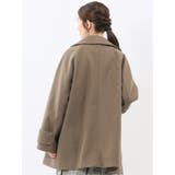 ライトシャギー メタルボタン ピーコート | TAKA-Q WOMEN | 詳細画像18 