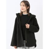 05黒 | ハンドウォッシャブル フーデッド ショートコート | TAKA-Q WOMEN