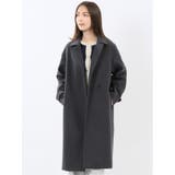 06グレー | ストレッチ ハンドウォッシャブル 2WAY ロングコート | TAKA-Q WOMEN