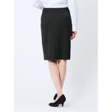 リクルート黒無地 ストレッチ タイトスカート(セットアップ可能) | TAKA-Q WOMEN | 詳細画像3