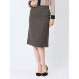 ストレッチシャーク タイトスカート 茶(セットアップ可能) | TAKA-Q WOMEN | 詳細画像1 