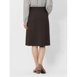 ラナテック/LANATEC セットアップ フレアースカート 茶 | TAKA-Q WOMEN | 詳細画像3 