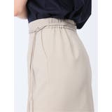 綿麻ライク タイトスカート ベージュ(セットアップ可能) | TAKA-Q WOMEN | 詳細画像10 