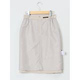 綿麻ライク タイトスカート ベージュ(セットアップ可能) | TAKA-Q WOMEN | 詳細画像14 