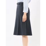 ストレッチウォッシャブル ウール調 フレアースカート 紺(セットアップ可能) | TAKA-Q WOMEN | 詳細画像7 