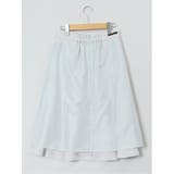 麻調合繊 フレアースカート ライトグレー(セットアップ可能) | TAKA-Q WOMEN | 詳細画像13 