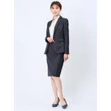 ウール混インディゴ調 タイトスカート(セットアップ可能) | TAKA-Q WOMEN | 詳細画像10