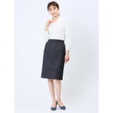 ウール混インディゴ調 タイトスカート(セットアップ可能) | TAKA-Q WOMEN | 詳細画像11