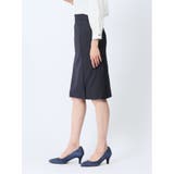 ウール混インディゴ調 タイトスカート(セットアップ可能) | TAKA-Q WOMEN | 詳細画像2