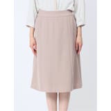 ストレッチウォッシャブル フレアースカート 茶(セットアップ可能) | TAKA-Q WOMEN | 詳細画像5