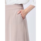 ストレッチウォッシャブル フレアースカート 茶(セットアップ可能) | TAKA-Q WOMEN | 詳細画像9