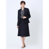 ストレッチウォッシャブル フレアースカート 紺(セットアップ可能) | TAKA-Q WOMEN | 詳細画像11