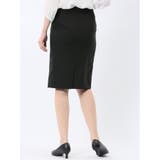 クリアエフェクト 黒無地 タイトスカート(セットアップ可能) | TAKA-Q WOMEN | 詳細画像3 