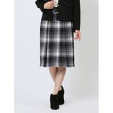 05黒 | シャギー ビット付き タイトスカート | TAKA-Q WOMEN