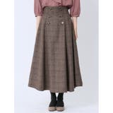 チェック柄 ロングフレアースカート | TAKA-Q WOMEN | 詳細画像15