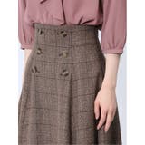 チェック柄 ロングフレアースカート | TAKA-Q WOMEN | 詳細画像18