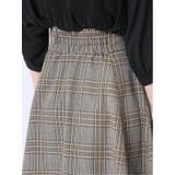 チェック柄 ロングフレアースカート | TAKA-Q WOMEN | 詳細画像9