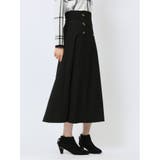 ボタンデザイン フレアースカート | TAKA-Q WOMEN | 詳細画像4 