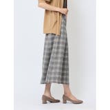 ボタンデザイン チェック柄フレアースカート | TAKA-Q WOMEN | 詳細画像16 