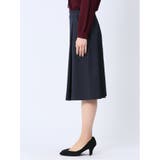 ラナテック フレアースカート 紺(セットアップ可能) | TAKA-Q WOMEN | 詳細画像6