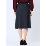ラナテック フレアースカート 紺(セットアップ可能) | TAKA-Q WOMEN | 詳細画像7
