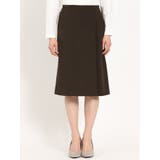 ダブルクロス Aラインスカート 茶(セットアップ可能) | TAKA-Q WOMEN | 詳細画像12 