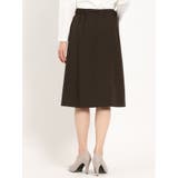 ダブルクロス Aラインスカート 茶(セットアップ可能) | TAKA-Q WOMEN | 詳細画像3 