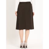 ダブルクロス Aラインスカート 茶(セットアップ可能) | TAKA-Q WOMEN | 詳細画像8 