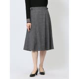 06グレー | シャークスキン フレアースカート グレー(セットアップ可能) | TAKA-Q WOMEN