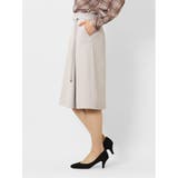 ダブルクロス セットアップ Aラインスカート ライトグレー | TAKA-Q WOMEN | 詳細画像2 